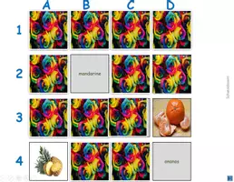 Vorschau - Spiele - "Merk es dir" Französisch Früchte fruit Variante 3 PowerPoint Spiel - Deckblatt