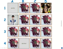 Vorschau - Spiele - "Merk es dir" Französisch Fasching carnaval PowerPoint Spiel - Deckblatt