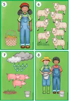 Vorschau - Arbeitsblätter - Lesespaziergang: Abenteuer auf dem Bauernhof! (4-fach-differenziert mit Zusatzaufgabe!) - Seite 3