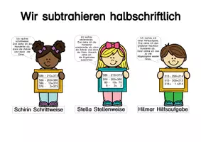 Vorschau - Arbeitsblätter - Halbschriftliches Subtrahieren ZR 1000 - Seite 1