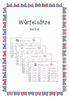 Vorschau - Arbeitsblätter - Würfelsätze - Herbst - Deckblatt