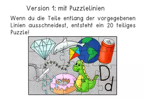 Vorschau - Spiele - Buchstaben Puzzle - A bis Z inklusive Eu, Ei uvm. für die 1.Klasse - Seite 2