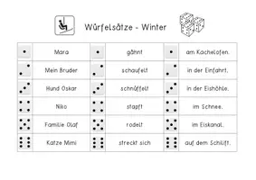 Vorschau - Arbeitsblätter - Würfelsätze - Winter - Seite 3