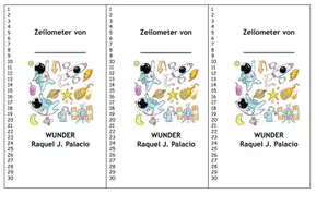 Vorschau - Anderer Materialtyp - Zeilometer zum Roman "Wunder" von Raquel Palacio - Seite 3