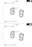 Vorschau - Arbeitsblätter - Buchstabe G / g - differenziertes Miniheft für die Buchstabeneinführung - Seite 2