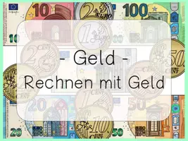 Vorschau - Spiele - interaktive PDF GELD Euro & Cent - Rechnen mit Geld - interaktives Pdf - Seite 1