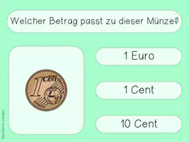 Vorschau - Spiele - interaktive PDF GELD Euro & Cent - Rechnen mit Geld - interaktives Pdf - Seite 2