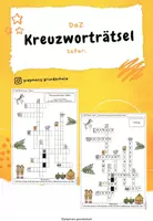 Vorschau - Arbeitsblätter - Kreuzworträtsel Safari - Deckblatt