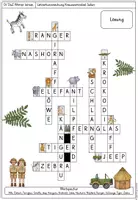 Vorschau - Arbeitsblätter - Kreuzworträtsel Safari - Seite 2