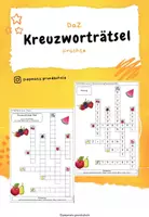 Vorschau - Arbeitsblätter - Kreuzworträtsel Früchte - Deckblatt