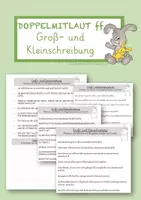 Vorschau - Arbeitsblätter - Doppelmitlaut ff - Groß- und Kleinschreibung - Deckblatt