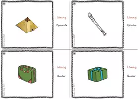 Vorschau - Fördermaterial/Inklusion - Geometrische Körper erkennen - 80 Aufgabenkarten (in 2 Varianten) - Seite 3
