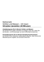 Vorschau - Arbeitsblätter - Uhrzeiten darstellen (40 Minuten) (Uhr lesen) - Seite 1