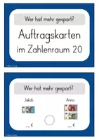 Vorschau - Lehrpläne/Lehrermaterial - Auftrageskarten Wer hat mehr gespart? (Geldbeträge vergleichen) - Seite 2
