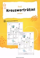 Vorschau - Arbeitsblätter - Kreuzworträtsel Medien - Deckblatt