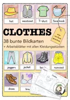 Vorschau - Arbeitsblätter - FLASHCARDS Clothes + Arbeitsblätter zum Eintragen - Deckblatt