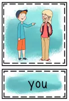 Vorschau - Poster - Pronouns + to be (Flap Book/ Bildkarten) - Seite 3