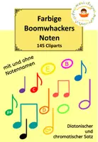 Vorschau - selbst erstellte Cliparts/Grafiken - Farbige Noten für Boomwhacker - Cliparts - Deckblatt
