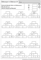 Vorschau - Arbeitsblätter - Rechenmauer Zahlenraum 20 dreifach differenziert - Seite 3