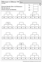 Vorschau - Arbeitsblätter - Rechenmauer Zahlenraum 100 (10er Schritte) differenziert - Seite 2