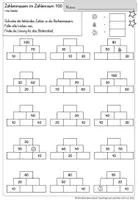 Vorschau - Arbeitsblätter - Rechenmauer Zahlenraum 100 (10er Schritte) differenziert - Seite 3