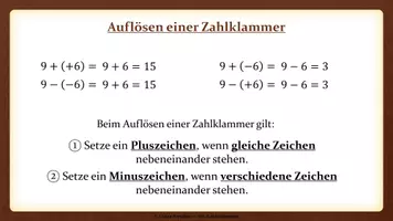 Vorschau - Präsentationen/Tafelbilder - Tafelbilder - Subtraktion rationaler Zahlen - Seite 3