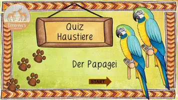 Vorschau - Interaktives Material - Interaktives Quiz Haustier "Papagei" - Seite 1