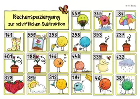 Vorschau - Unterrichtsreihen - Rechenspaziergang I Schriftliche Subtraktion - Seite 1