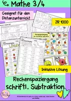 Vorschau - Unterrichtsreihen - Rechenspaziergang I Schriftliche Subtraktion - Deckblatt