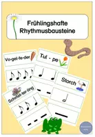 Vorschau - Poster - Frühlingshafte Rhythmusbausteine - Deckblatt