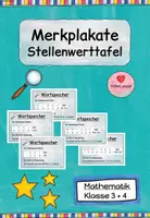 Vorschau - Poster - Merkplakate Stellenwerttafel Klassen 3 und 4 - Deckblatt
