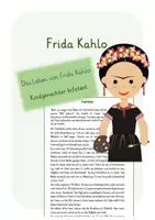 Vorschau - Text - Frida Kahlo - kindgerechter Infotext - Deckblatt