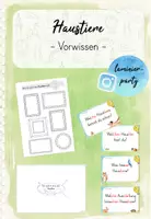 Vorschau - Arbeitsblätter - Haustiere: Vorwissen (Kl. 1) - Deckblatt