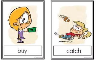 Vorschau - Bildkarten - Verbs - Flashcards - Seite 2