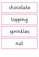 Vorschau - Bildkarten - At the Ice Cream Shop_picture and word cards - Seite 3