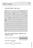 Vorschau - Stationenlernen - Escape Room Haustiere Klasse 1, Rätsel - Seite 1