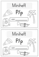 Vorschau - Arbeitsblätter - Buchstabe P / p - differenziertes Miniheft für die Buchstabeneinführung - Seite 1