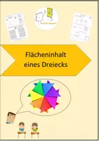Vorschau - Arbeitsblätter - Flächeninhalt von Dreiecken Einführung - Deckblatt