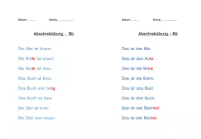 Vorschau - Arbeitsblätter - Abschreibübung Bb - Seite 3