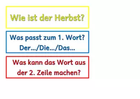 Vorschau - Arbeitsblätter - Unterrichtsmaterial zum Thema Herbst-Elfchen - Deckblatt