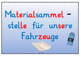 Vorschau - Stundenentwürfe - Fahrzeuge - Materialpaket - Reihentransparenz, Pfeil, Wortkarten & Wortspeicher - Seite 1