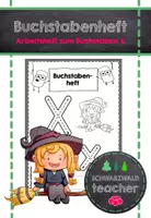 Vorschau - Arbeitsblätter - Buchstabenheft zum X mit Übungen zum Lesen & Schreiben - Deckblatt