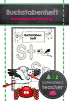 Vorschau - Arbeitsblätter - Buchstabenheft zum Sp und St mit Übungen zum Lesen & Schreiben - Deckblatt