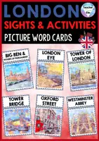 Vorschau - Bildkarten - London Sights | Flashcards - Picture Word Cards - Deckblatt