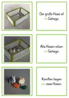 Vorschau - Fördermaterial/Inklusion - Präpositionen Hasenstall - Seite 1