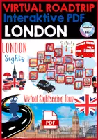 Vorschau - Unterrichtsreihen - London Virtual Sightseeing Tour - 20 Sights + Vocabulary - Englisch ab Klasse 5 - Deckblatt
