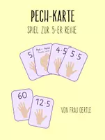 Vorschau - Spiele - Pech-Karte: Spiel zur 5er Reihe des Einmaleins - Deckblatt