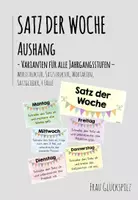 Vorschau - Poster - Satz der Woche - Deckblatt