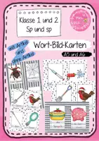 Vorschau - Bildkarten - Buchstabeneinführung Sp und sp - Wort-Bildkarten in A5 und A6 (1. und 2. Klasse) - Deckblatt