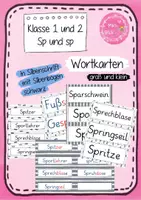 Vorschau - Anderer Materialtyp - Buchstabeneinführung Sp und sp - Wortkarten (1. Klasse) - Deckblatt